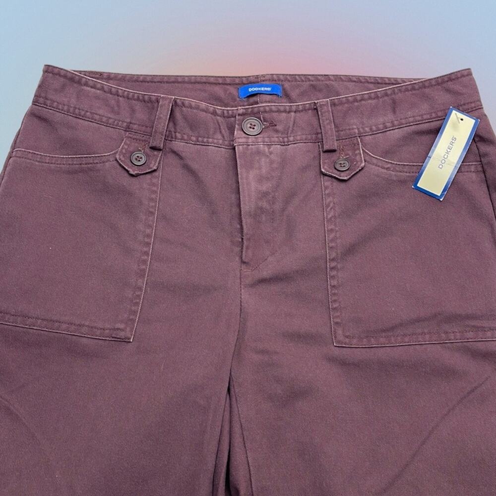DOCKERS Women’s 10 Purple FAVORITE FIT Bootcut Chino Pant